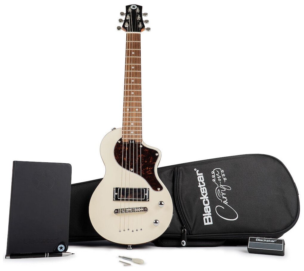 Blackstar Carry On Lite White тревел-гитара в комплекте с AmPlug