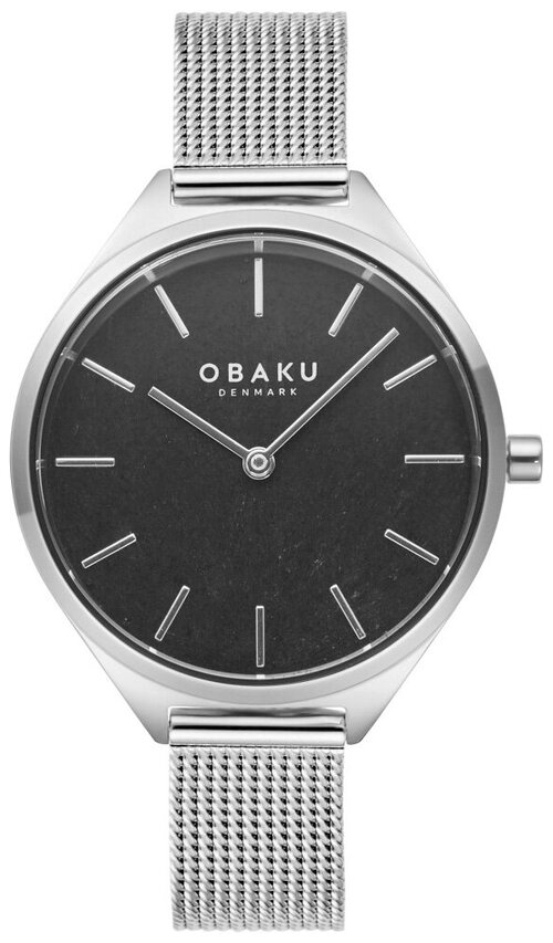 Наручные часы OBAKU Mesh, серебряный, черный