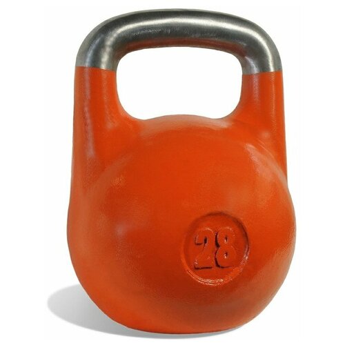 фото Гиря чемпионская 28 кг (оранжевая) уральская гиря
