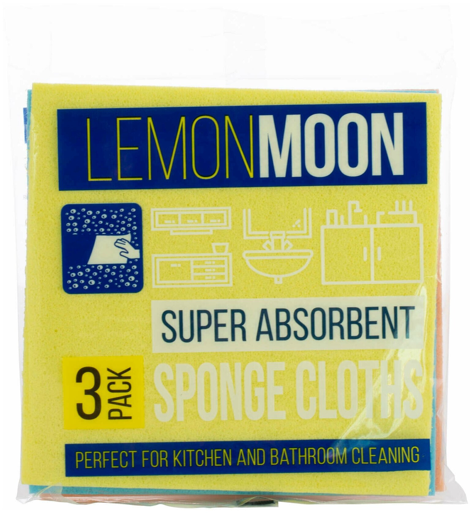 фото Салфетки для уборки "Lemon Moon" 3шт.