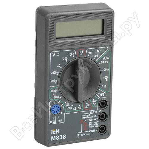 фото Мультиметр цифровой iek universal m838