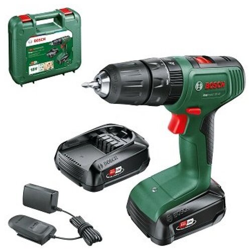 Аккумуляторная ударная дрель-шуруповерт BOSCH DIY EasyImpact 18V-40 215Ач Кейс 912000₽