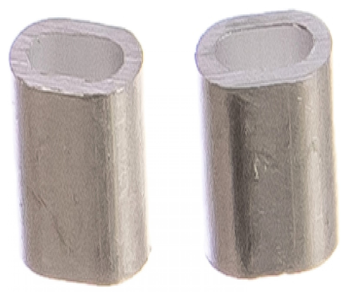 Зажим для троса DIN 3093 1мм алюминиевый | код DIN3093-1 | Крепдил ( упак.10шт.)
