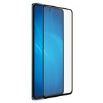 DF / Закаленное стекло с цветной рамкой (fullscreen+fullglue) для Infinix Note 11 Pro DF inColor-05 (black) / черный - изображение