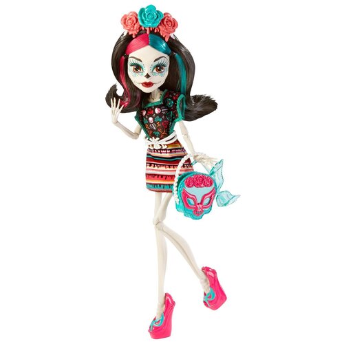 Кукла Монстр Хай Скелита Калаверас я люблю аксессуары, Monster High I love accessories Skelita Calaveras парик skelita calaveras