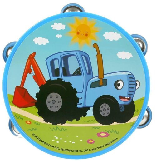 Бубен Играем вместе Синий трактор 1811M181-R5