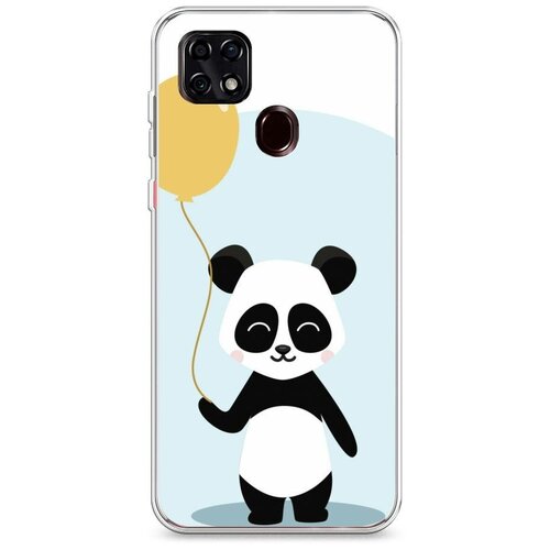 фото Силиконовый чехол "панда с воздушным шариком" на zte zte blade 20 smart / зте блейд 20 смарт case place