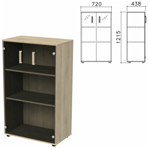 Шкаф закрытый со стеклом 