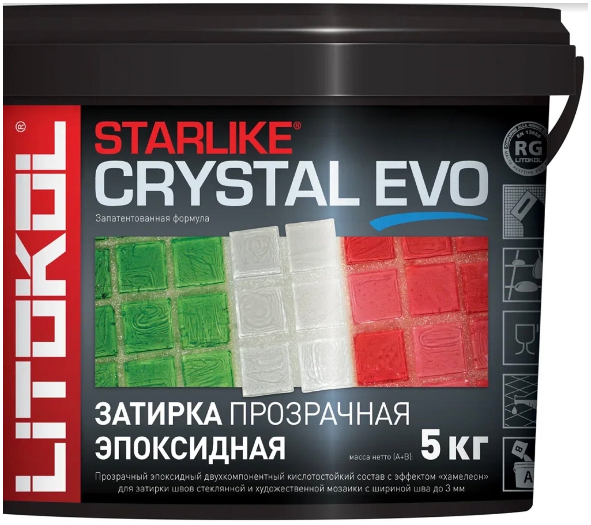 Litokol Затирка для швов LITOKOL STARLIKE EVO S.700 Crystal 5кг
