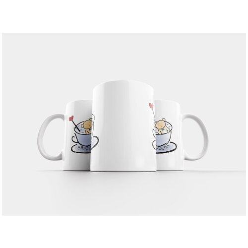 фото Кружка "плюшевый мишка в чашке, чашка, плюшевый мишка" 320 мл lotsprints