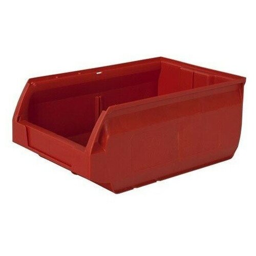 фото Ящик пластиковый тара ру для хранения, 35 х 23 х 15 см, 6 шт, красный элластик-пласт