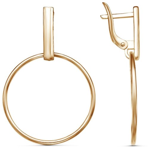 фото Серьги красная пресня "минимал", кольца, позолота