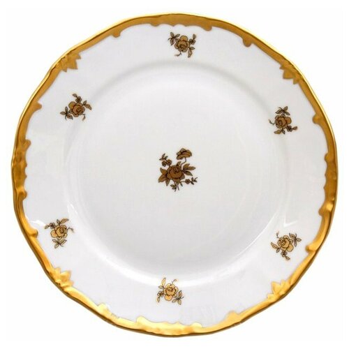 Набор тарелок 19 см 6 шт Weimar Porzellan "Роза золотая /золото" / 013186
