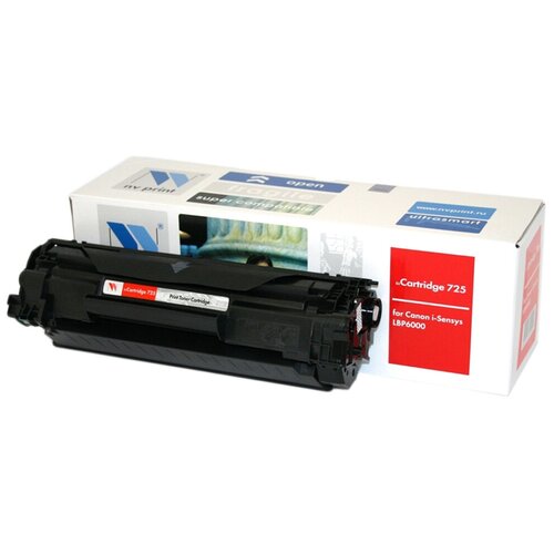 Картридж NV-Print Cartridge 725 1600стр Черный картридж nv print sp250c 1600стр голубой