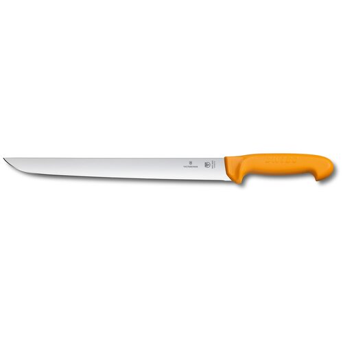 Victorinox Kitchen 5.8433.31 Нож victorinox swibo для стейка, лезвие прямое с заостренным кончиком 31 см, желтый