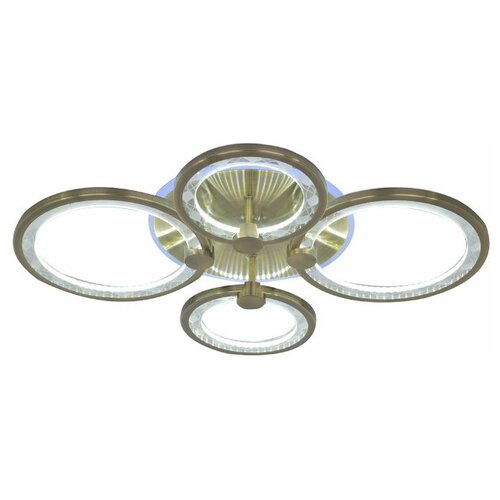 Люстра потолочная светодиодная Семь Огней FLOKI SF7053/5C-SGD-RGB с пультом, до 15 кв.м, 5 ламп, LED, RGB подсветка, 90 Вт