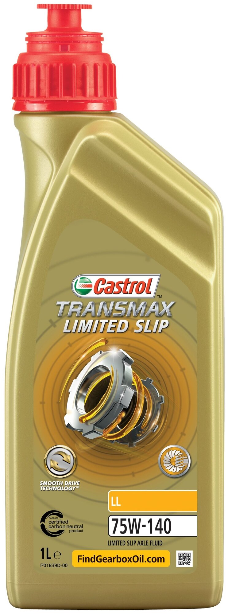 CASTROL 15D998 Castrol Transmax Limited Slip LL 75W140 (1L)_масло трансмиссионное! синт.\ API GL5