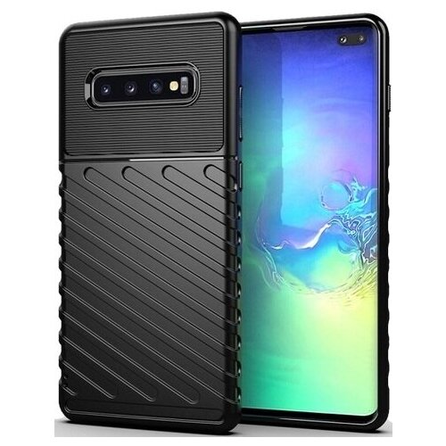 фото Чехол для samsung galaxy s10 plus цвет black (черный), серия onyx от caseport