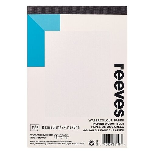 Reeves Склейка - бумага для акварельных красок, 12 листов 190 г., А3