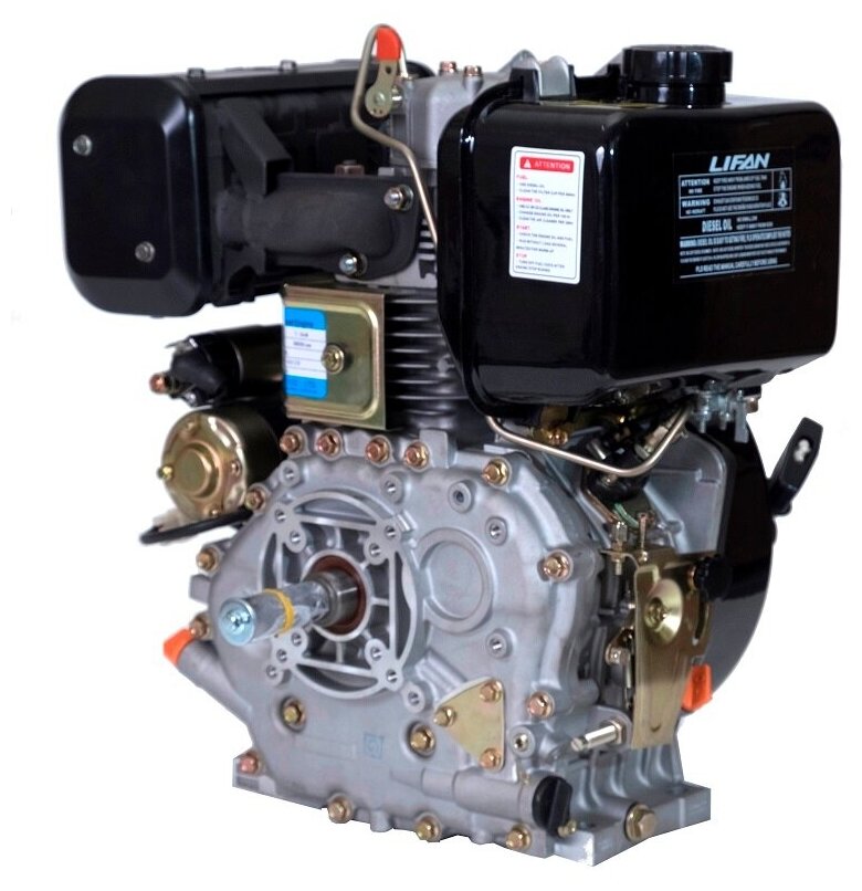 Двигатель дизельный Lifan Diesel 188F D25 (10.6л.с., 456куб. см, вал 25мм, ручной старт) - фотография № 2