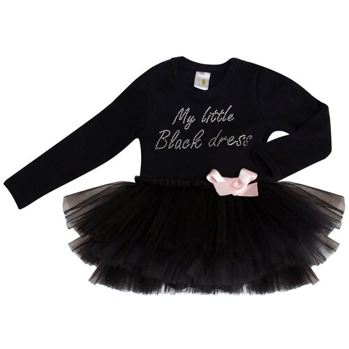 фото Боди-платье с юбкой (пачкой из еврофатина)/черный/74 размер россия