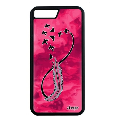 фото Красивый чехол на смартфон // apple iphone 8 plus // "бесконечность" сердце love, utaupia, фуксия