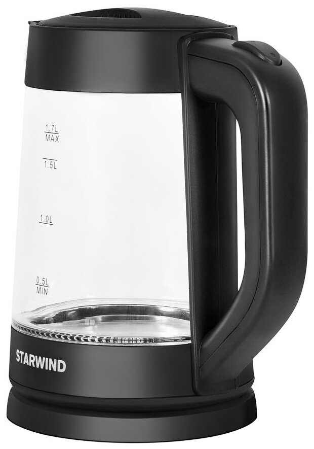 Чайник электрический StarWind , 1700Вт, черный - фото №5