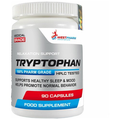 WestPharm Tryptophan 90 капсул, 250 мг westpharm daa 90 капсул 500 мг