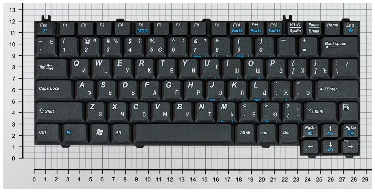 Клавиатура для ноутбука Voyager H571 черная