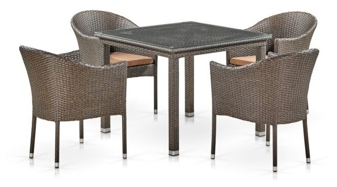 Комплект мебели T257A/Y350A-W53 4PCS Brown