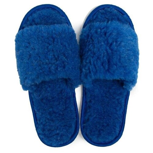 фото Тапочки женские, цвет синий, размер 35 tapmoda