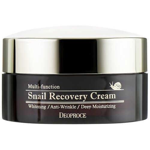 Deoproce Snail Recovery Cream Восстанавливающий крем для лица с муцином улитки, 100 мл