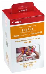 Комплект Canon RP-108 для принтеров серии SELPHY CP1000 CP1200 CP1300 CP820 CP910 картриджи+бумага