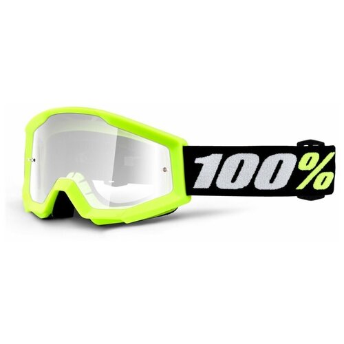 100% Очки детские Strata Mini Goggle Yellow/Clear Lens