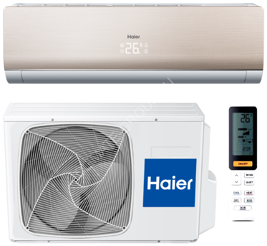 Сплит-система настенная Haier HSU-24HNF203/R2/HSU-24HUN303/R2 Lightera Gold on/off