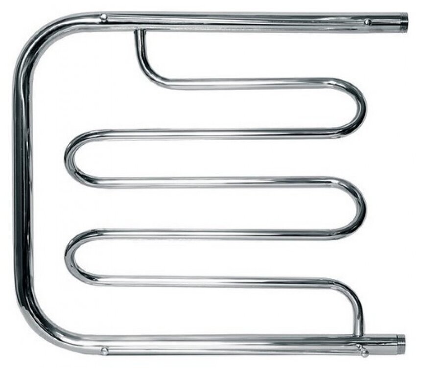 фото Водяной полотенцесушитель Ника ECON 630х1000 хром арт. ПМ-2 60/100 с полкой