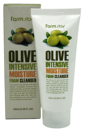 FarmStay Увлажняющая пенка для умывания с экстрактом оливы Olive Intensive Moisture Foam Cleanser