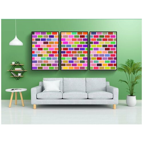 фото Набор модулных постеров для интерьера "аннотация, шаблон, задний план" 60x90 см. в тубусе, без рамки lotsprints