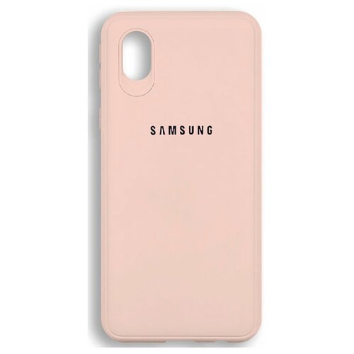 фото Чехол силиконовый для samsung a01 core (бежевый) zamarket