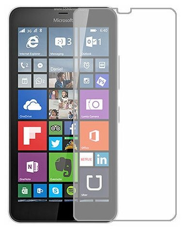 Microsoft Lumia 640 XL LTE защитный экран Гидрогель Прозрачный (Силикон) 1 штука