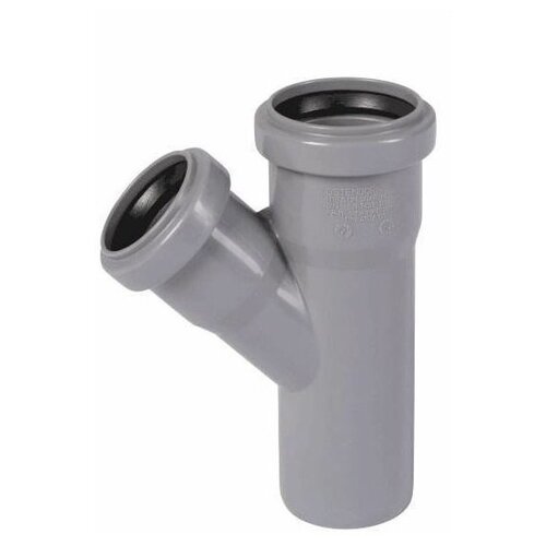 Тройник D40х40х45* полипропилен (серый)