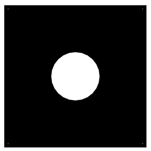Дымоход Schiedel Permeter 25 Декоративная пластина 0-5° (⌀ 130/180 мм)(Черный цвет)