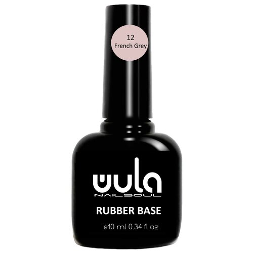 WULA Базовое покрытие Rubber Base, 12 пепельный, 10 мл, 42 г