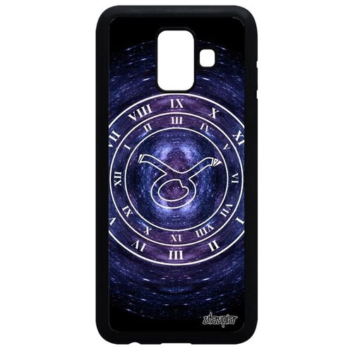фото Простой чехол на смартфон // galaxy a6 2018 // "зодиак телец" дизайн галактика, utaupia, синий