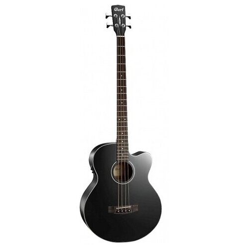 ab850f bk bag acoustic bass series электро акустическая бас гитара с вырезом черная cort AB850F-BK-BAG Acoustic Bass Series Электро-акустическая бас-гитара, с вырезом, черная, Cort