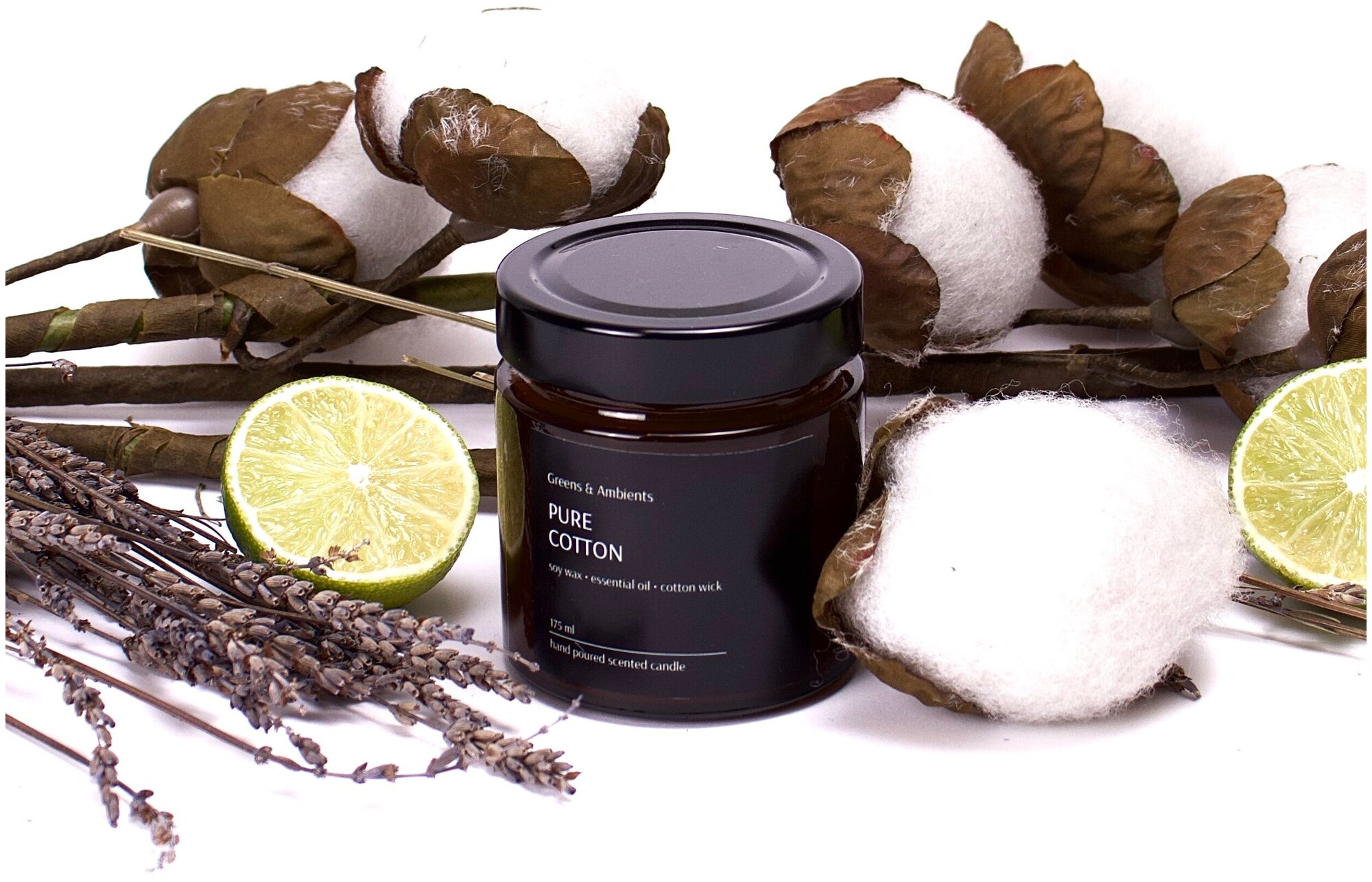 фото Ароматическая свеча "Чистый хлопок" (Pure Cotton)