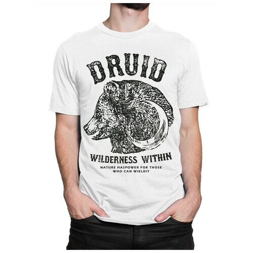 фото Футболка design heroes друид - подземелья и драконы мужская белая 2xl