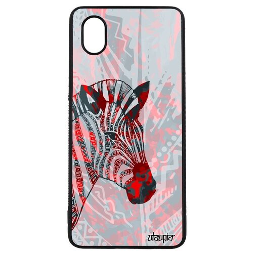 фото Красивый чехол на смартфон // samsung galaxy a01 // "зебра" horse саванна, utaupia, розовый