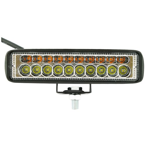 Фара светодиодная противотуманная и рабочего света, 10-60V, 54W (153х35мм, 18 LED) Вспышки ФСО