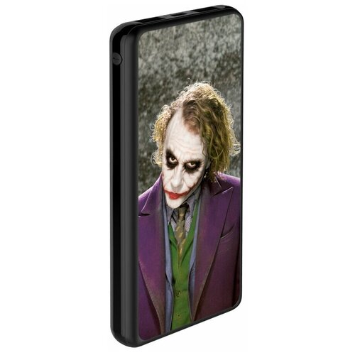 фото Внешний аккумулятор лицензия dc comics 10000 mah, 2 usb, microusв, 2,1a, li-pol, joker 05 джокер deppa